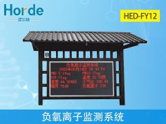 負(fù)氧離子監(jiān)測(cè)系統(tǒng)，可監(jiān)測(cè)多種環(huán)境要素